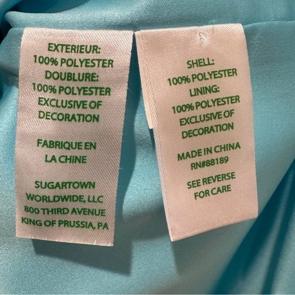 Lilly Pulitzer Penelope Blue Ibiza Beaded Shift Dress Resortwear Teal Sz 12 - Picture 10 of 11